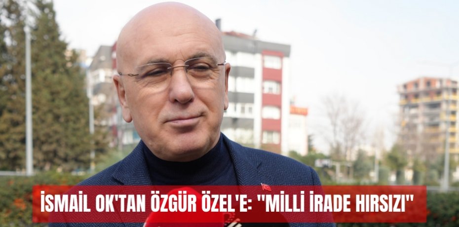 İsmail Ok'tan Özgür Özel'e: "Milli irade hırsızı"  
