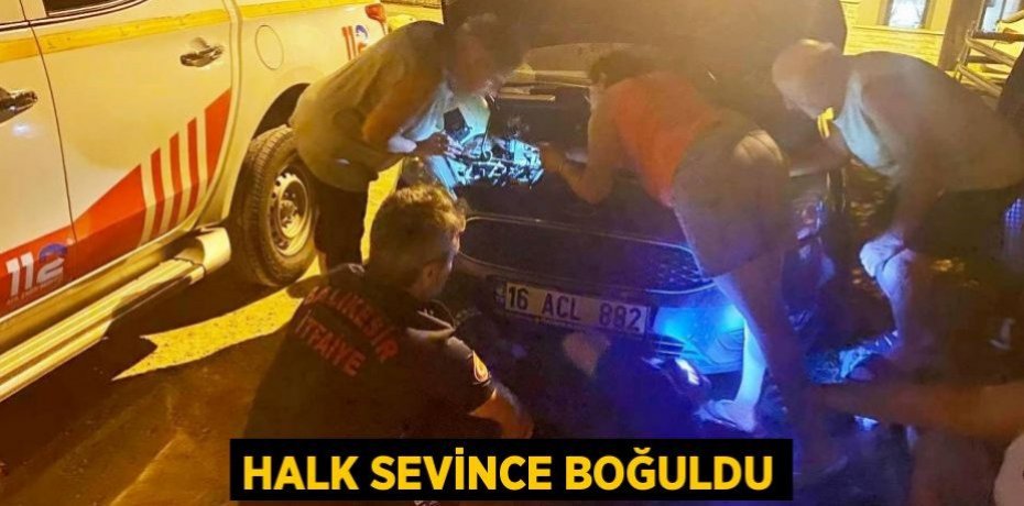 Halk sevince boğuldu