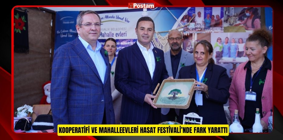 KOOPERATİFİ VE MAHALLEEVLERİ HASAT FESTİVALİ’NDE FARK YARATTI