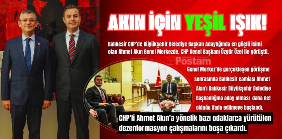 CHP BALIKESİR’DEN ÖZEL’E ÖZEL ZİYARET