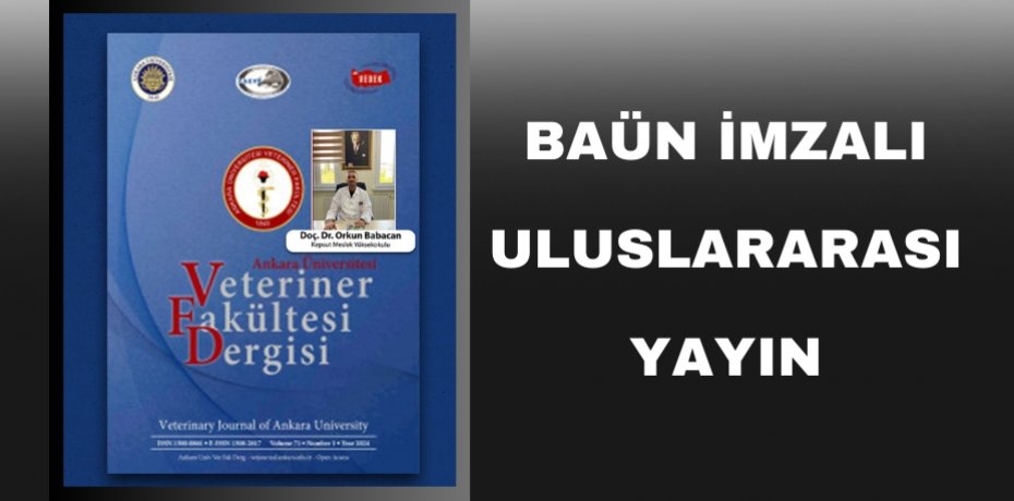 BAÜN İmzalı Uluslararası Yayın