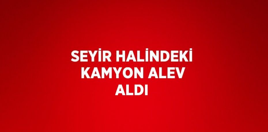 SEYİR HALİNDEKİ KAMYON ALEV ALDI