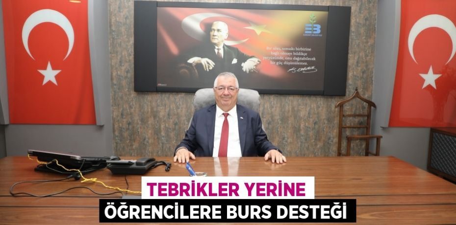 Tebrikler yerine öğrencilere burs desteği