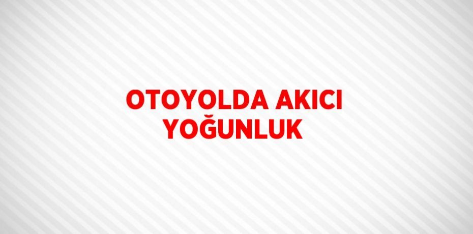OTOYOLDA AKICI YOĞUNLUK
