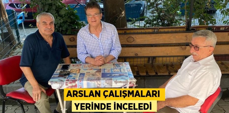 ARSLAN ÇALIŞMALARI YERİNDE İNCELEDİ