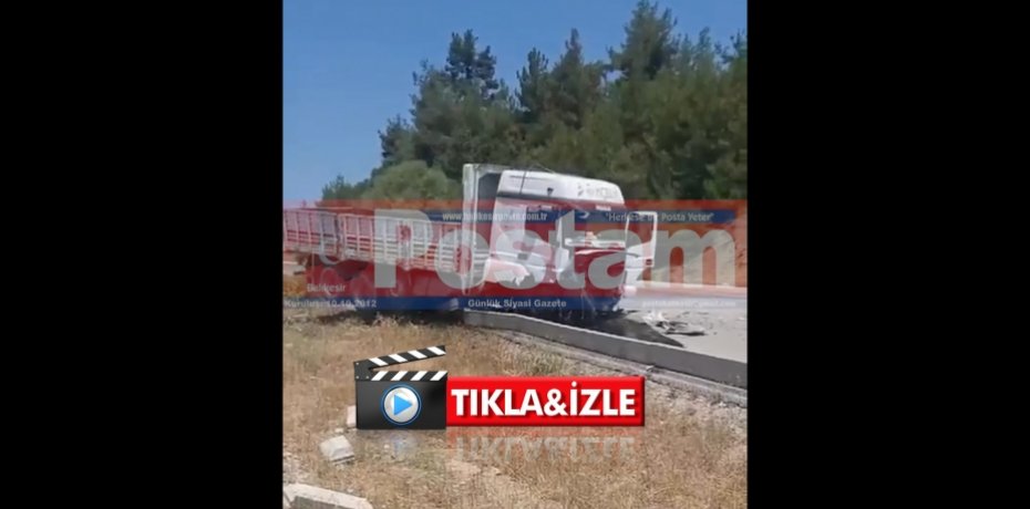 BALIKESİR DURSUNBEY YOLU ÜZERİ KAZA