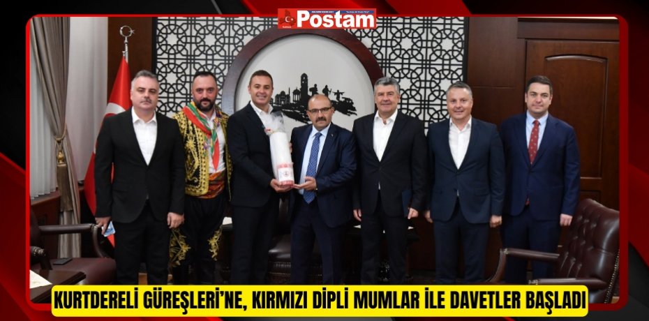 Kurtdereli Güreşleri’ne, kırmızı dipli mumlar ile davetler başladı