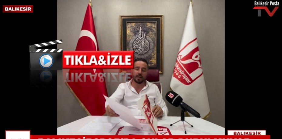 BALIKESİRSPORDA SULAR DURULMUYOR..