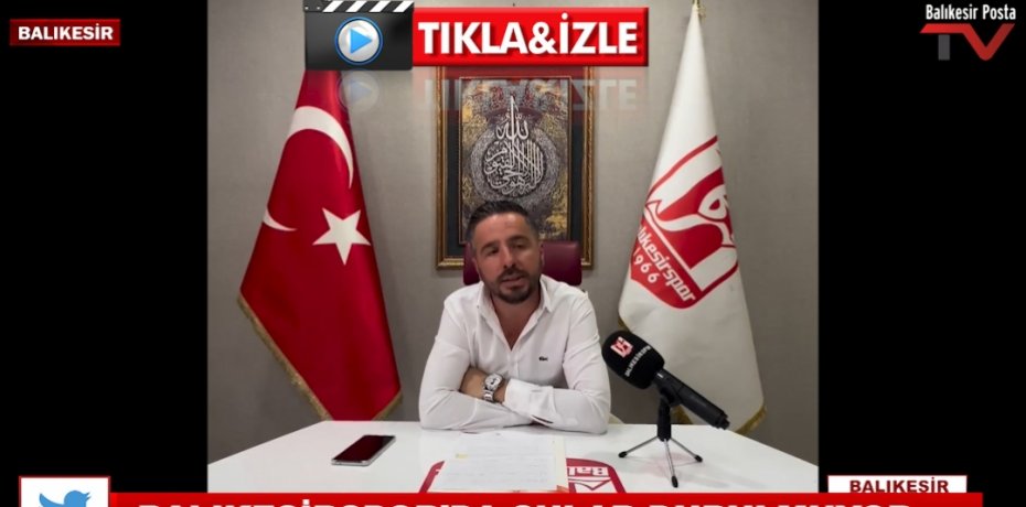 BALIKESİRSPORDA SULAR DURULMUYOR..