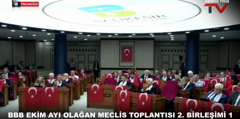 BBB EKİM AYI OLAĞAN MECLİS TOPLANTISI 3. BİRLEŞİMİ 1