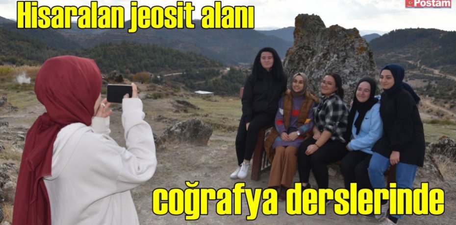 Hisaralan jeosit alanı coğrafya derslerinde