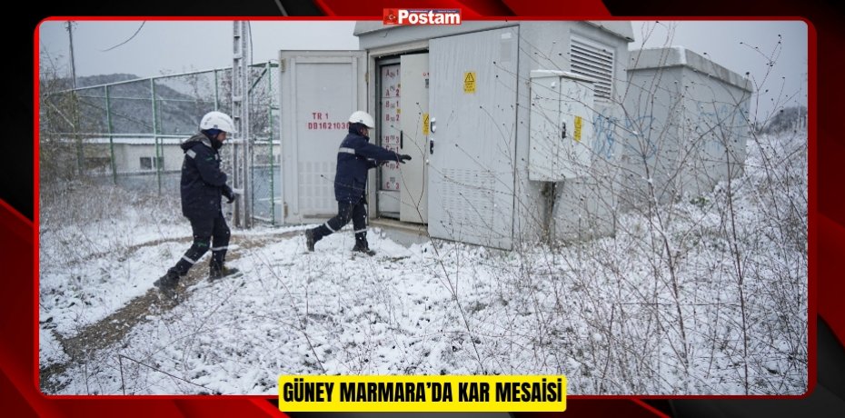 Güney Marmara’da kar mesaisi  