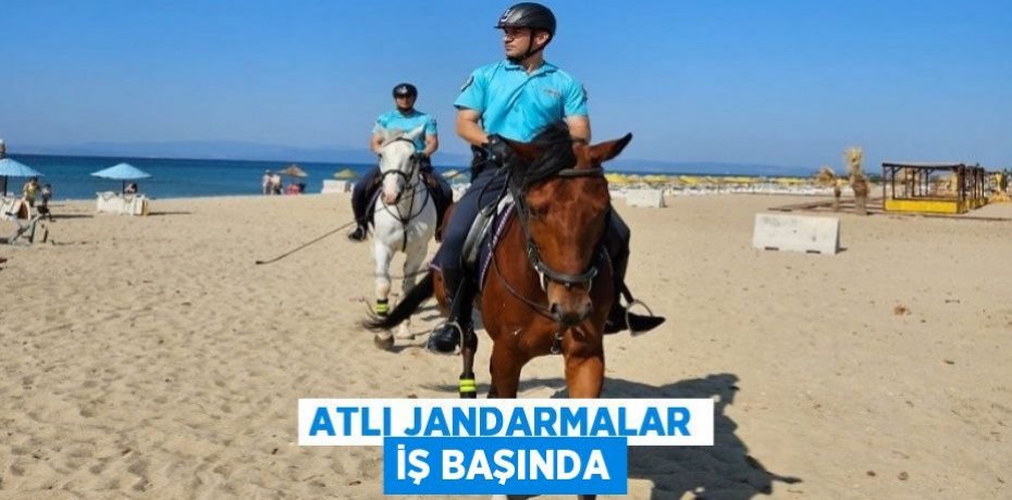 Atlı jandarmalar iş başında