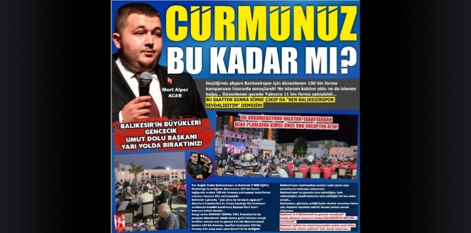 CÜRMÜNÜZ BU KADAR MI?