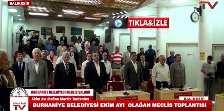 BURHANİYE BELEDİYESİ EKİM AYI OLAĞAN MECLİS TOPLANTISI