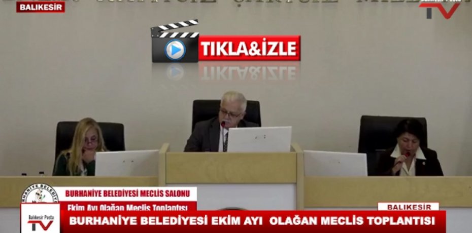 BURHANİYE BELEDİYESİ EKİM AYI OLAĞAN MECLİS TOPLANTISI