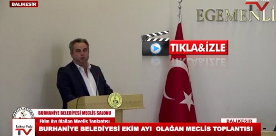 BURHANİYE BELEDİYESİ EKİM AYI OLAĞAN MECLİS TOPLANTISI
