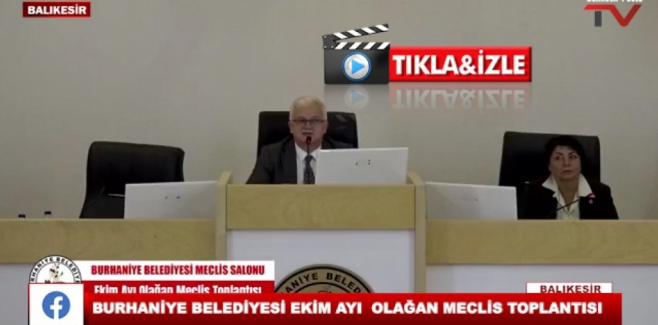 BURHANİYE BELEDİYESİ EKİM AYI OLAĞAN MECLİS TOPLANTISI