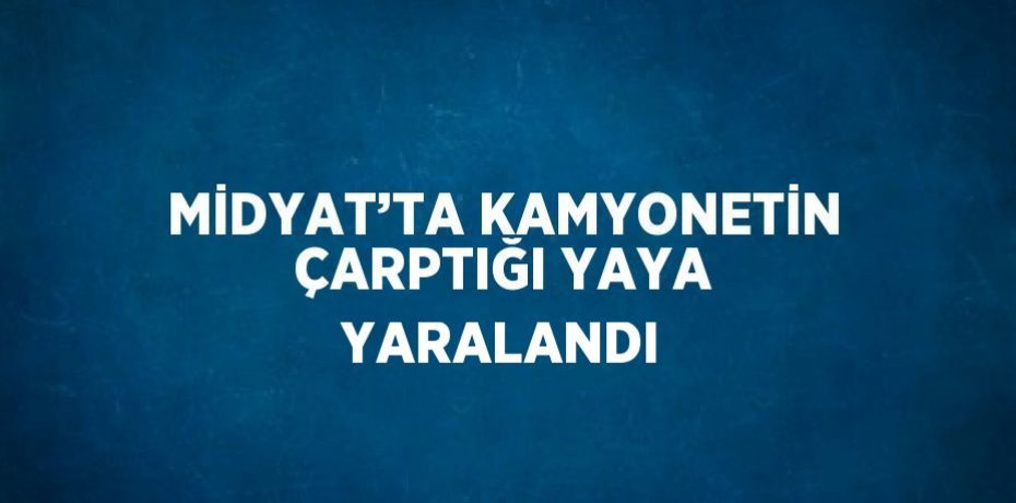 MİDYAT’TA KAMYONETİN ÇARPTIĞI YAYA YARALANDI