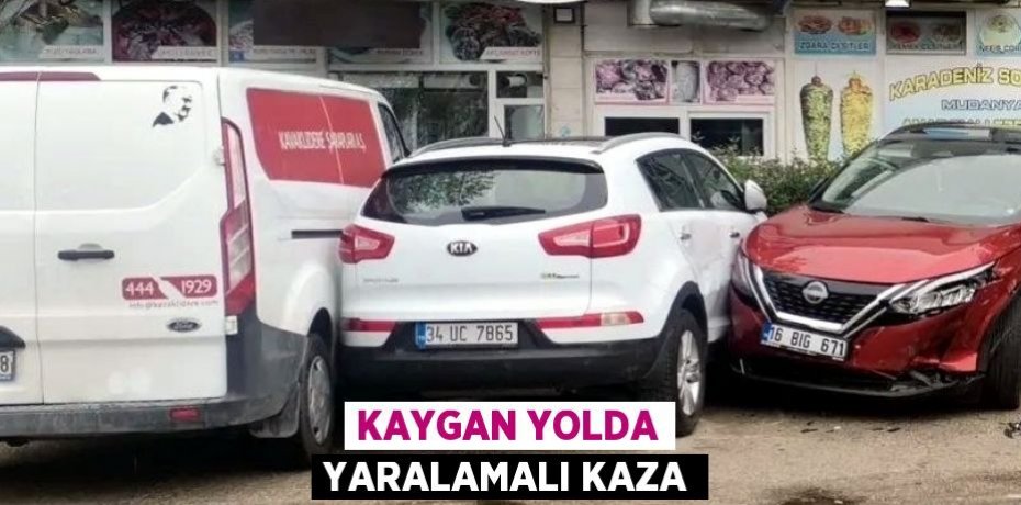 KAYGAN YOLDA YARALAMALI KAZA