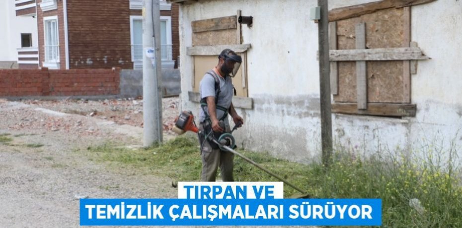 Tırpan ve temizlik çalışmaları sürüyor