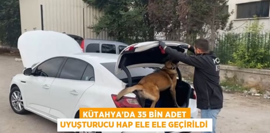 KÜTAHYA’DA 35 BİN ADET UYUŞTURUCU HAP ELE ELE GEÇİRİLDİ
