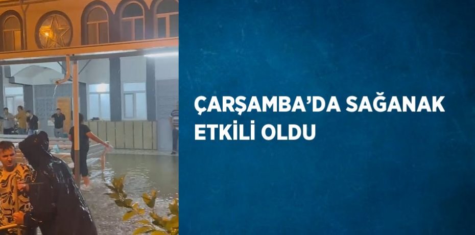 ÇARŞAMBA’DA SAĞANAK ETKİLİ OLDU