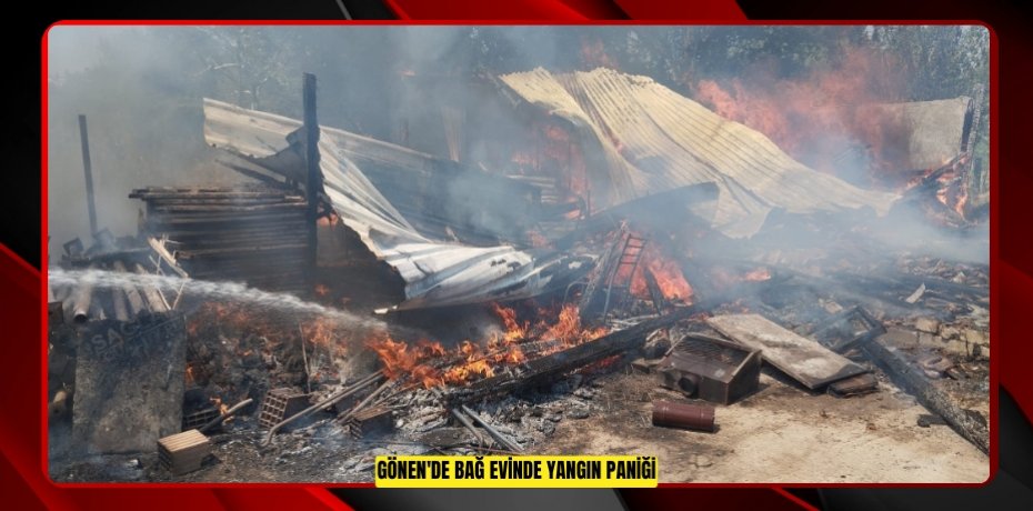Gönen'de bağ evinde yangın paniği