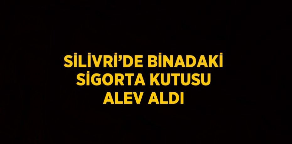 SİLİVRİ’DE BİNADAKİ SİGORTA KUTUSU ALEV ALDI