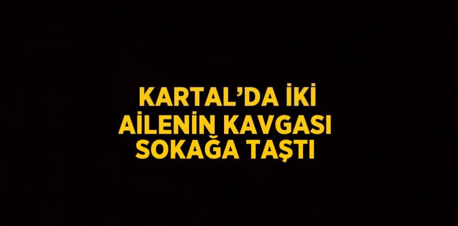 KARTAL’DA İKİ AİLENİN KAVGASI SOKAĞA TAŞTI
