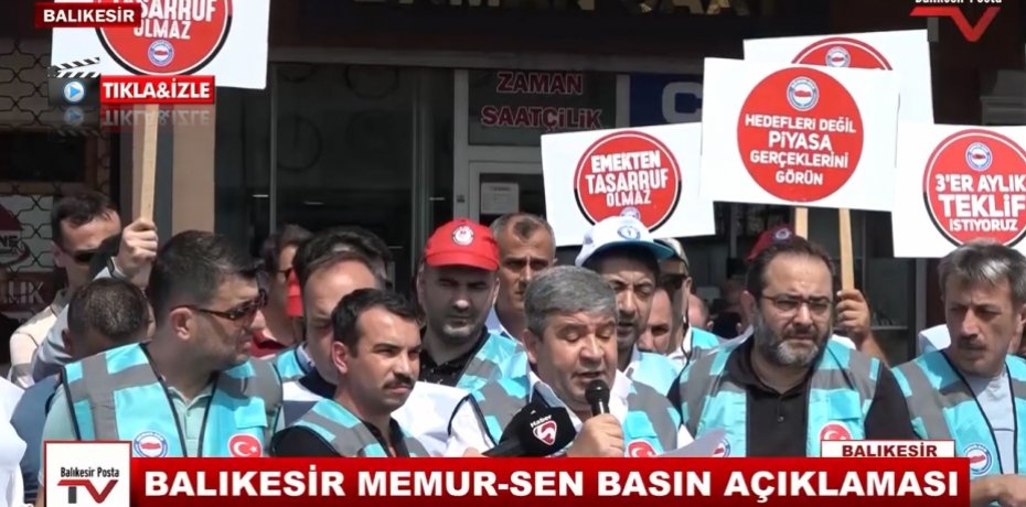 BALIKESİR MEMUR-SEN BASIN AÇIKLAMASI  2