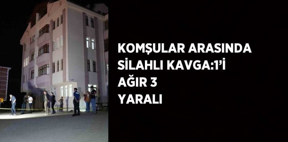 KOMŞULAR ARASINDA SİLAHLI KAVGA:1’İ AĞIR 3 YARALI