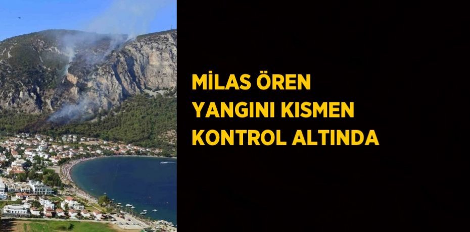 MİLAS ÖREN YANGINI KISMEN KONTROL ALTINDA