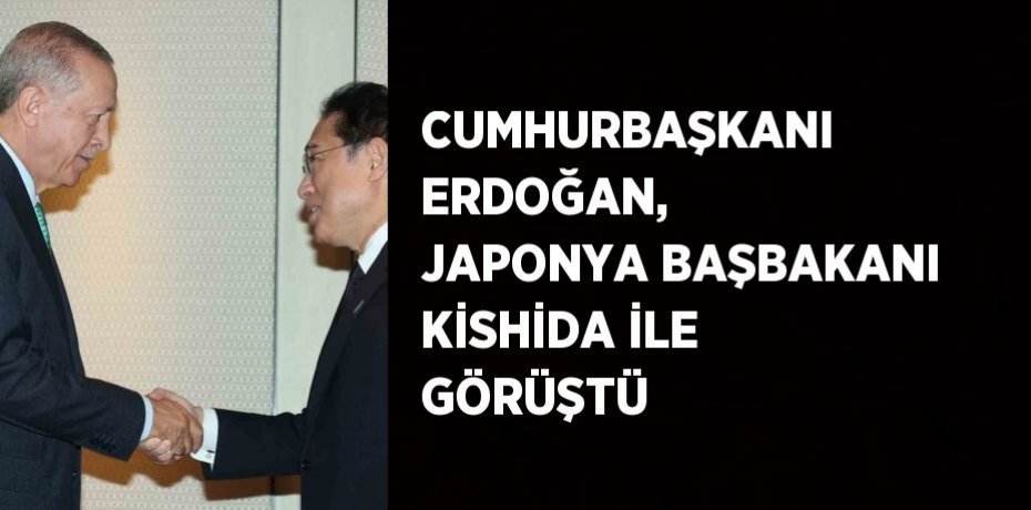 CUMHURBAŞKANI ERDOĞAN, JAPONYA BAŞBAKANI KİSHİDA İLE GÖRÜŞTÜ