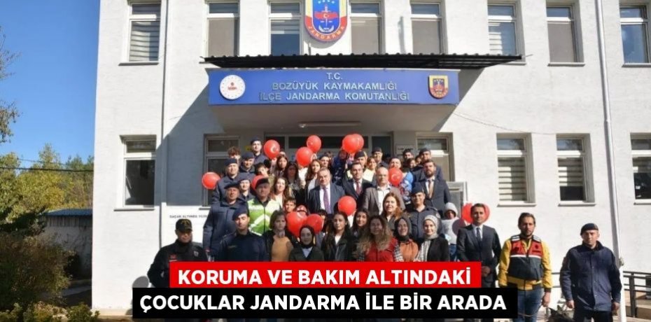 KORUMA VE BAKIM ALTINDAKİ ÇOCUKLAR JANDARMA İLE BİR ARADA
