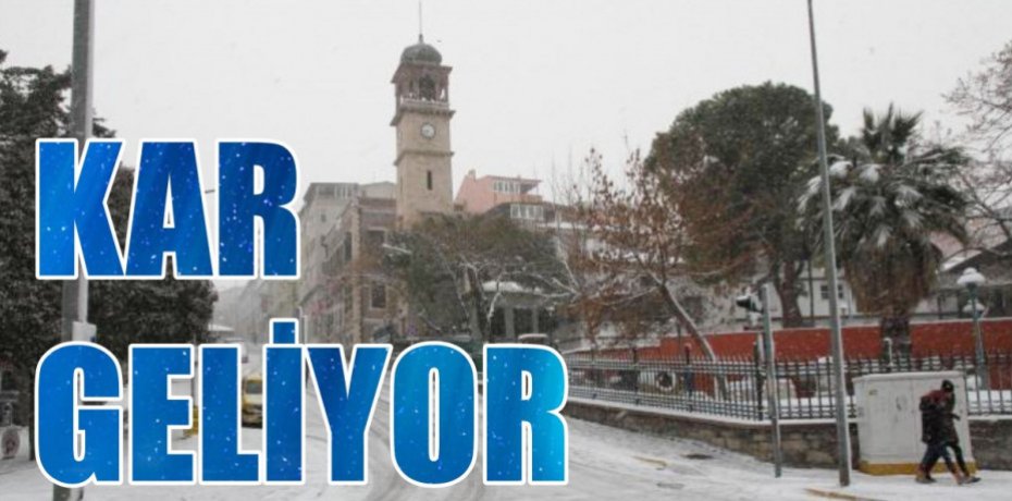 Balıkesir için yoğun kar yağışı ve fırtına uyarısı