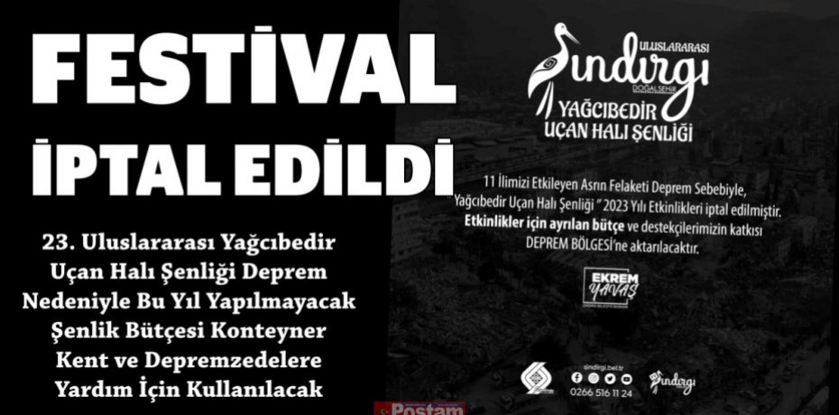FESTİVAL İPTAL EDİLDİ