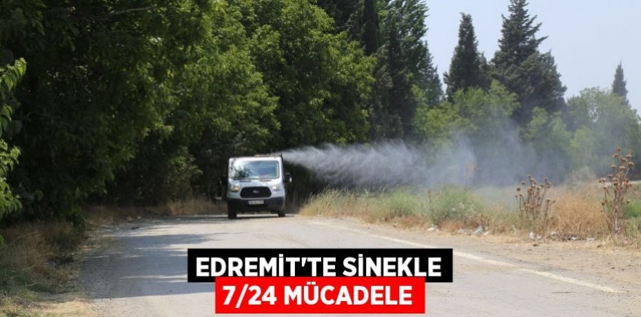 Edremit’te sinekle 7/24 mücadele