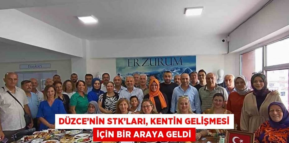 DÜZCE’NİN STK’LARI, KENTİN GELİŞMESİ İÇİN BİR ARAYA GELDİ