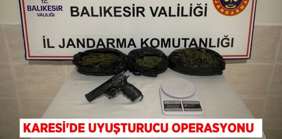 Karesi’de uyuşturucu operasyonu 