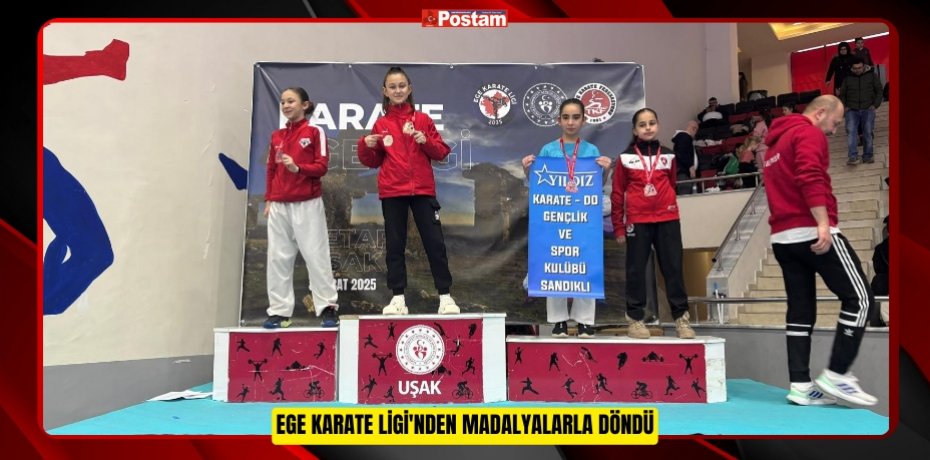 Ege Karate Ligi'nden madalyalarla döndü  