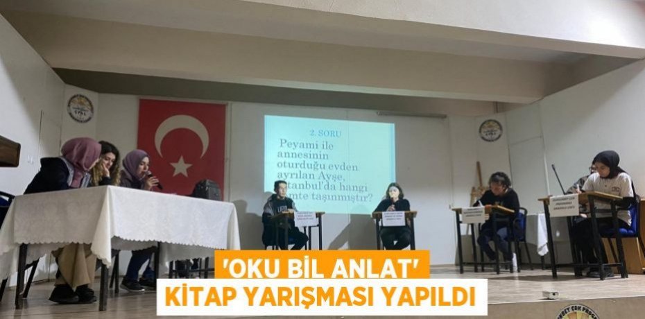 'Oku Bil Anlat' Kitap Yarışması yapıldı