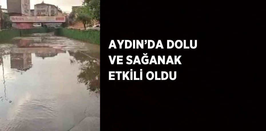 AYDIN’DA DOLU VE SAĞANAK ETKİLİ OLDU