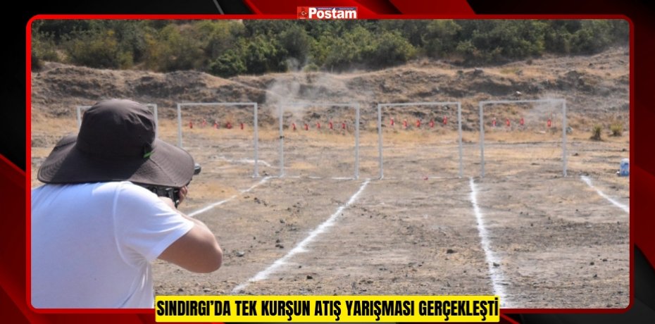 Sındırgı’da tek kurşun atış yarışması gerçekleşti
