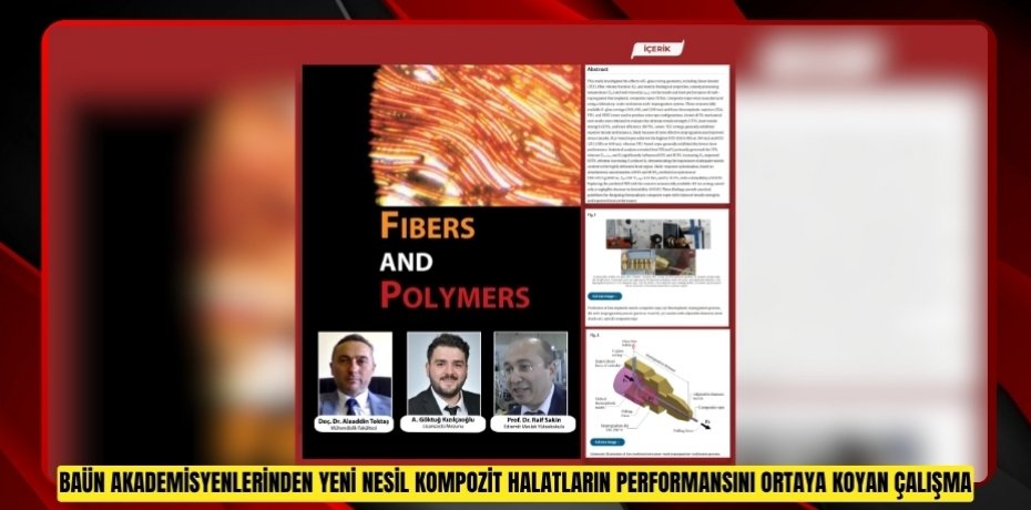 BAÜN Akademisyenlerinden Yeni Nesil Kompozit Halatların Performansını Ortaya Koyan Çalışma
