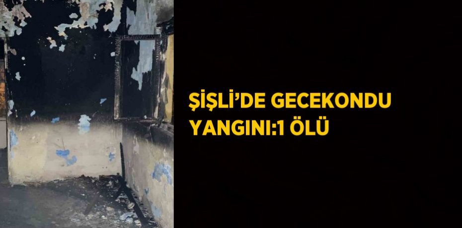 ŞİŞLİ’DE GECEKONDU YANGINI:1 ÖLÜ