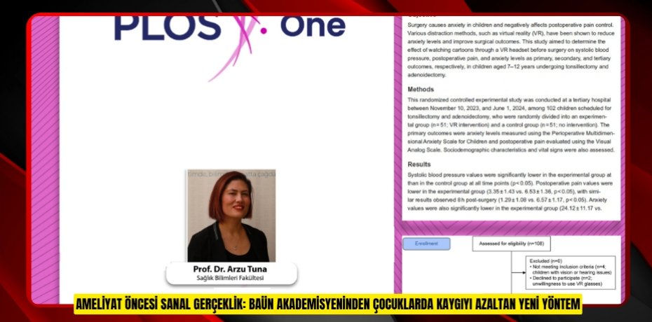 AMELİYAT ÖNCESİ SANAL GERÇEKLİK: BAÜN AKADEMİSYENİNDEN ÇOCUKLARDA KAYGIYI AZALTAN YENİ YÖNTEM