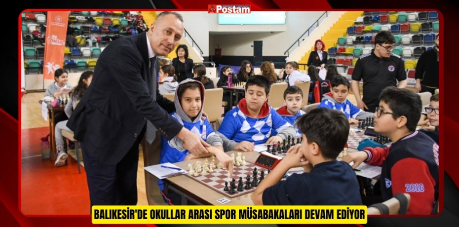 Balıkesir'de okullar arası spor müsabakaları devam ediyor  
