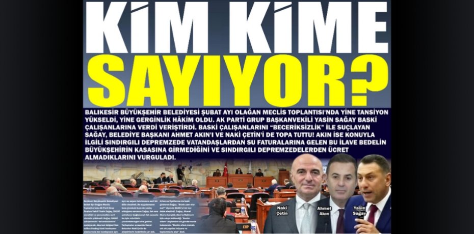 KİM KİME SAYIYOR?