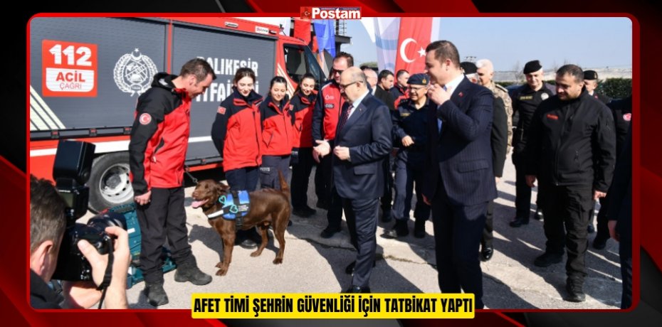AFET TİMİ ŞEHRİN GÜVENLİĞİ İÇİN TATBİKAT YAPTI